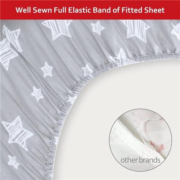 Toddler Bed Sheets, 3 Piece Toddler Sheet Set, Soft Breathable Crib - Picture 3 of 6